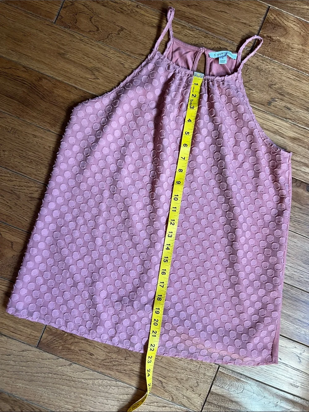 41 Hawthorn Dusty Rose Textured Halter Camisole